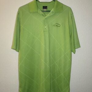 NWOT Greg Norman Collection Green Polo Shirt Classic Design